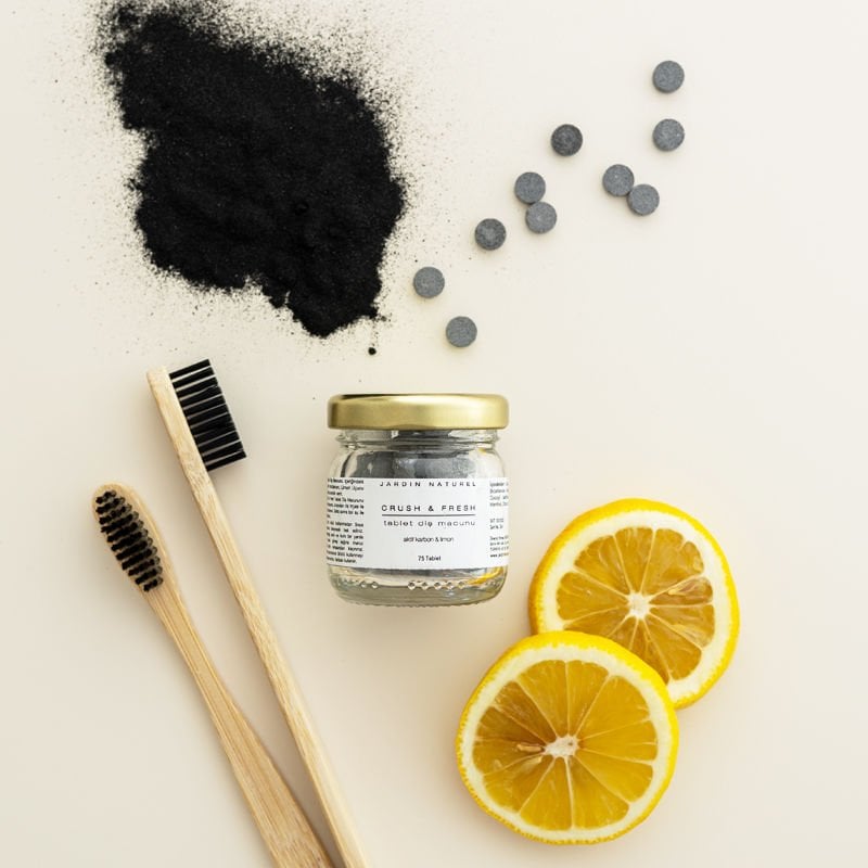 CRUSH & FRESH Tablet Diş Macunu Aktif Karbon&Limon